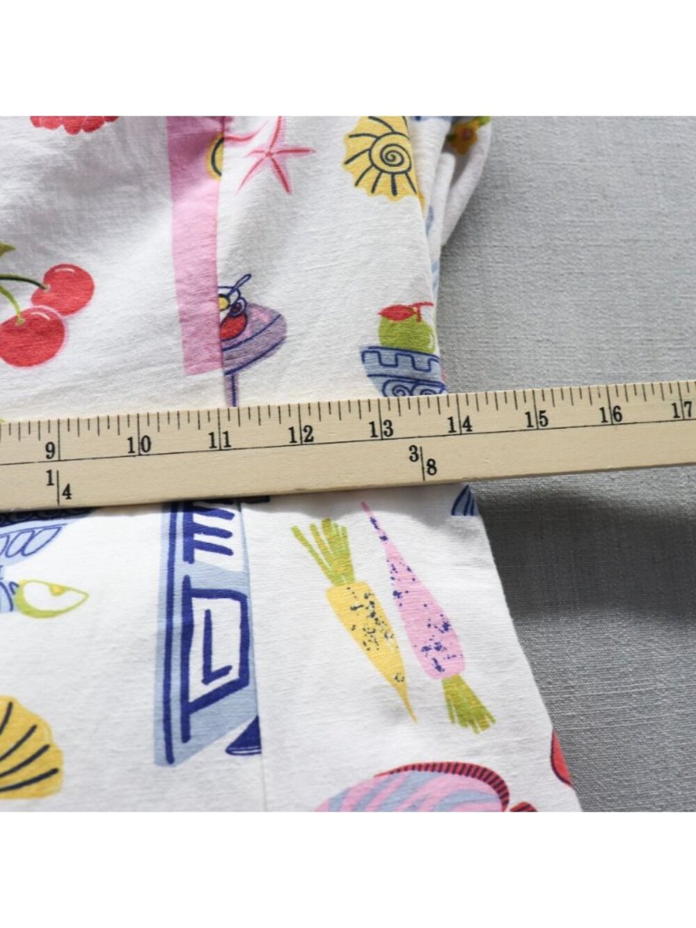 Japna Mediterranean Tile Print Dress Medium Strapless Tie Back Ciao Lobster Sun - Picture 14 of 15